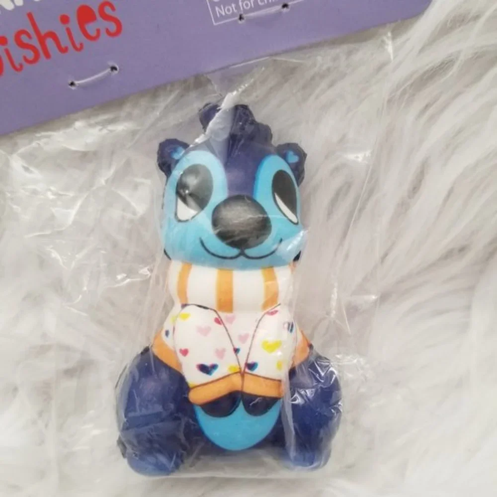 Character Squishies Toy Stress Reliever Lot of 7 Monkey Otter Shark Kitty Age 3+ - Picture 8 of 9